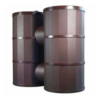 1200L Doublo Polytank Water Tank - Oak Brown